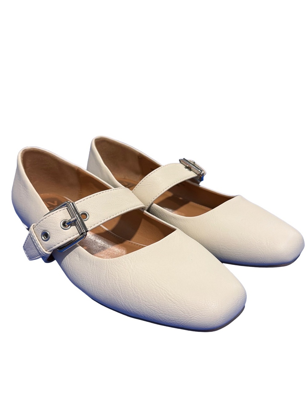DV by Dolce Vita Women’s Munich Mary Jane Flats with Buckle-Ivory, Size 8.5 NWT